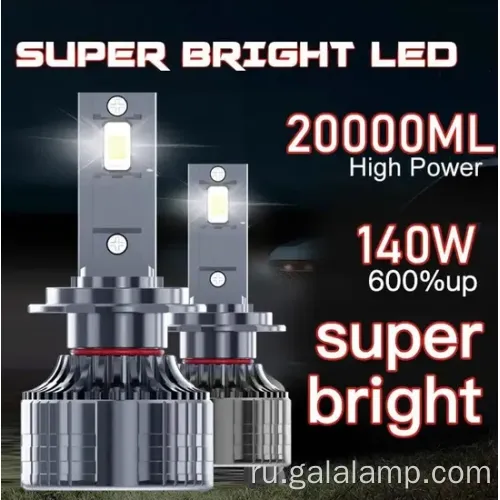 Светодиодная фара автомобиля 140 Вт с двойными медными трубами